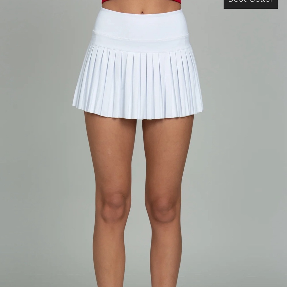 White Pleated Women's Skirt